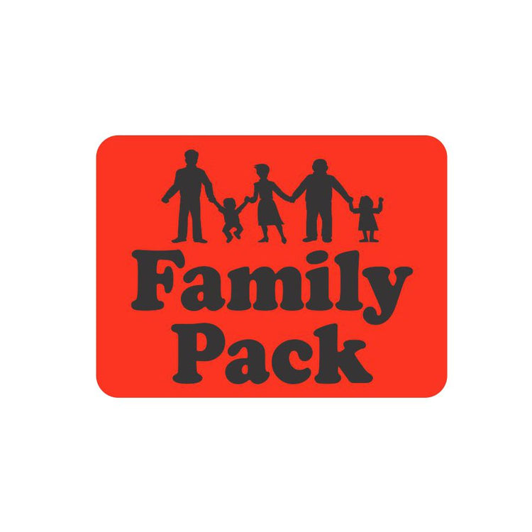 Family Pack Labels for Meat Packages
