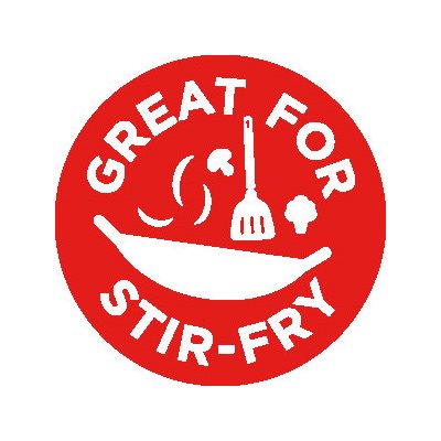 Great For Stir Fry 1" Circle Label