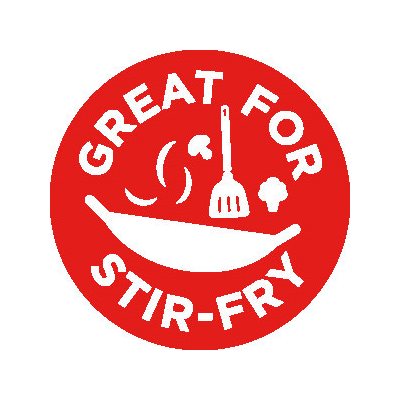 Great For Stir Fry 1" Circle Labels, Great for Stiry Fry Sticker