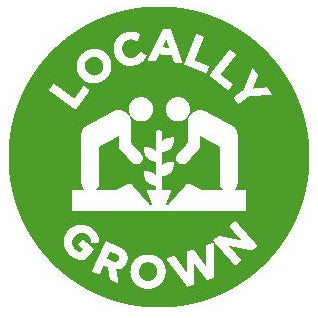 Locally Grown 1" Circle Label