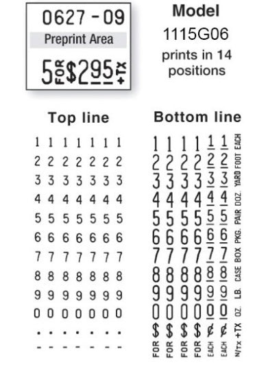 Monarch 1115-06 Price Gun Labeler
