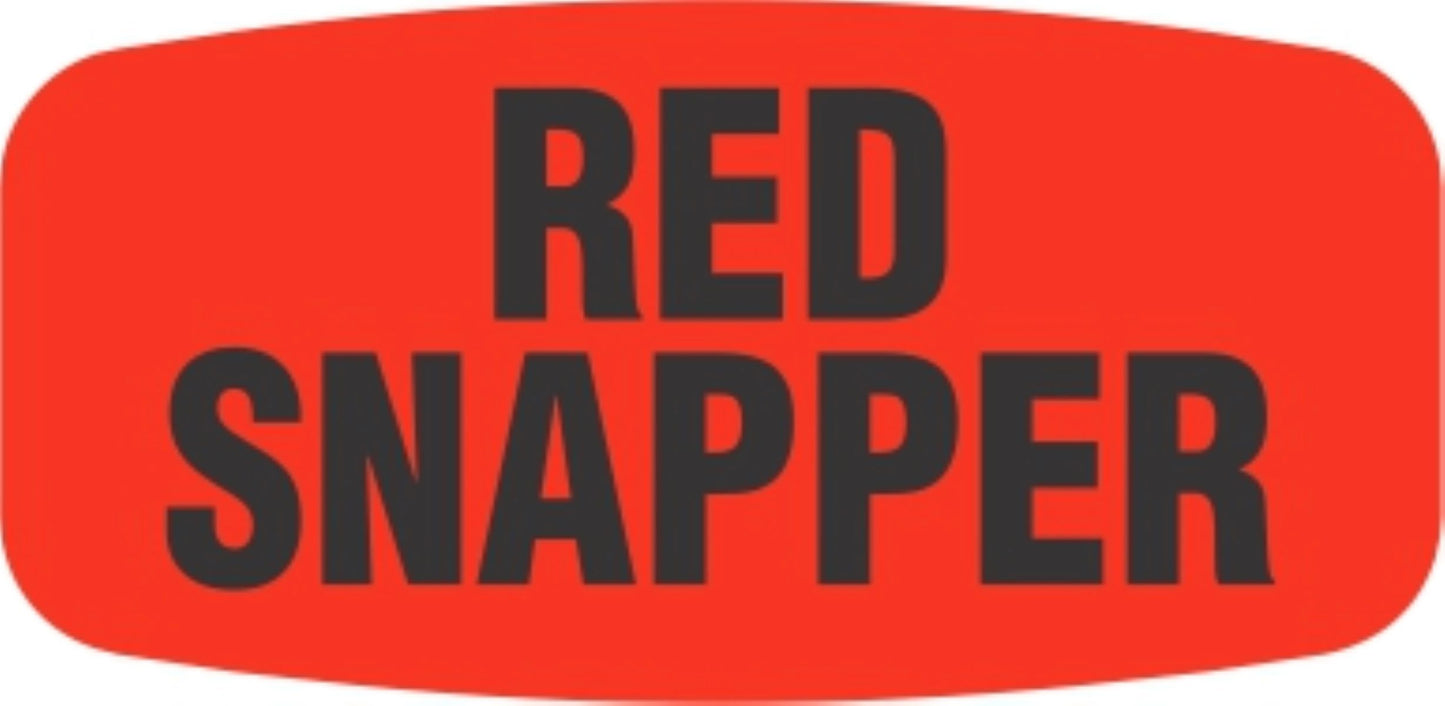 Red Snapper DayGlo Label