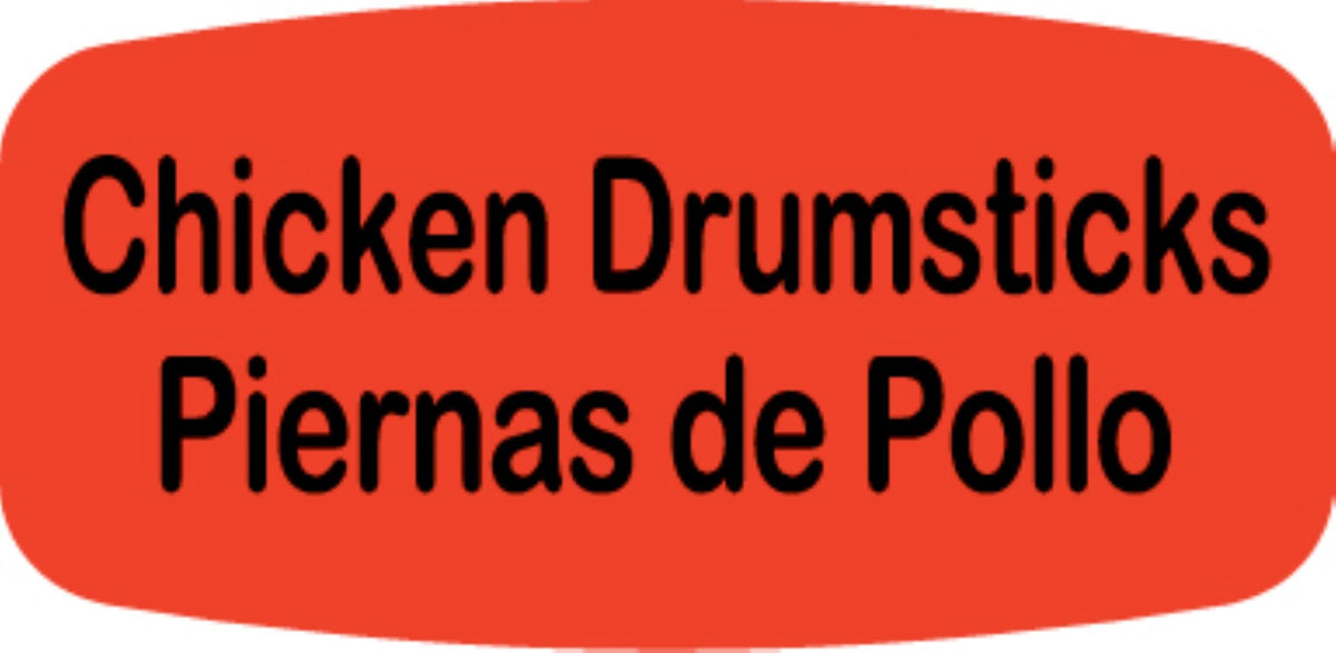 Chicken Drumsticks / Piernas de Pollo DayGlo Label