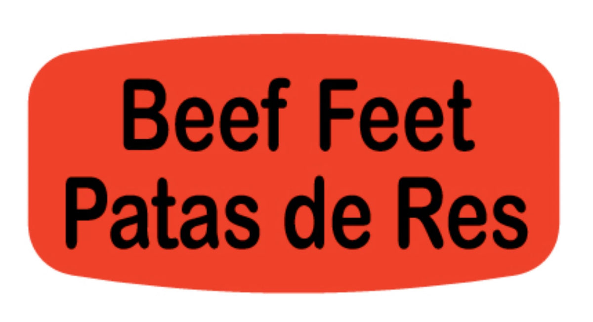 Beef Feet - Patas de Res Dayglo Label - 10 MIN