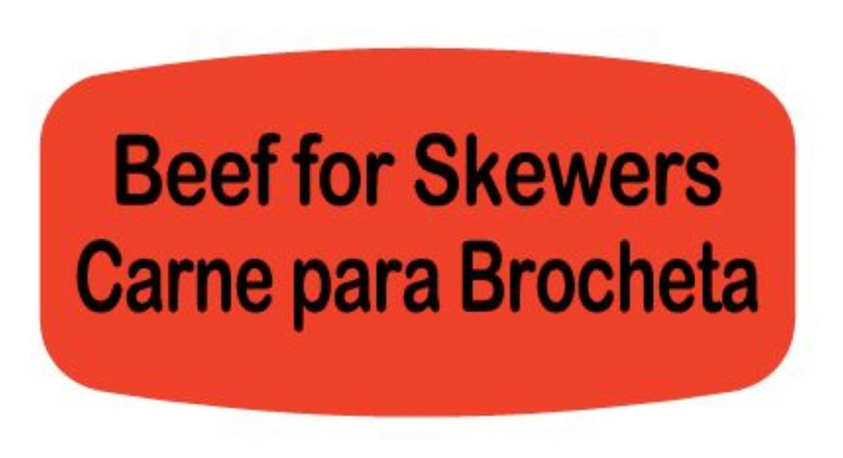Beef for Skewers - Carne para Brocheta Dayglo Label