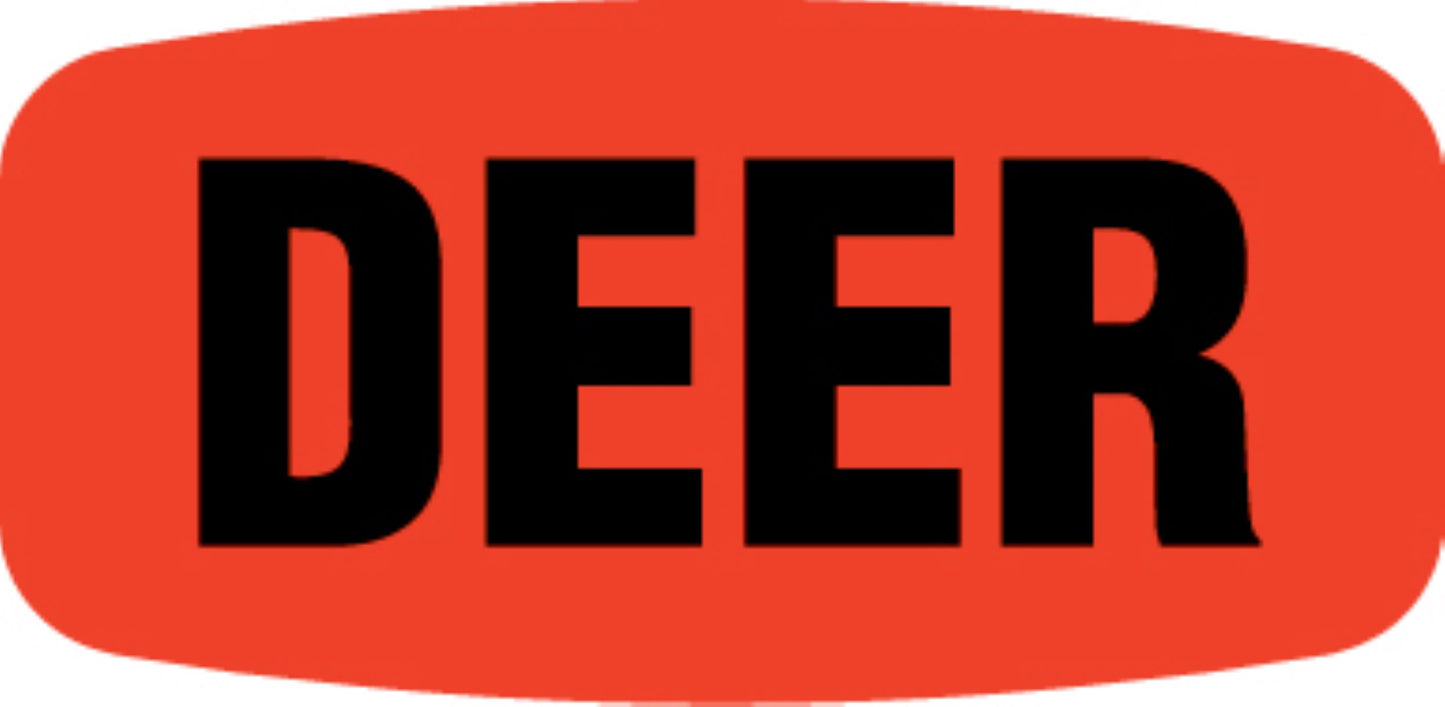 Deer DayGlo Label