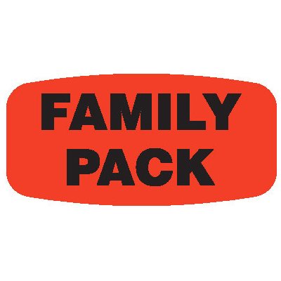 Family Pack DayGlo Label