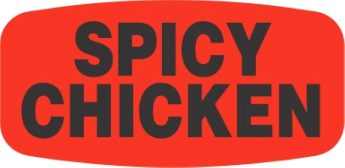 Spicy Chicken Dayglo Label - 10 MIN