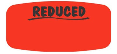 Reduced Write-On DayGlo Label