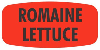 Romaine Lettuce DayGlo Labels