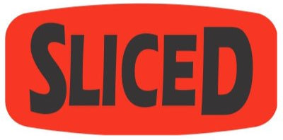 Sliced DayGlo Label