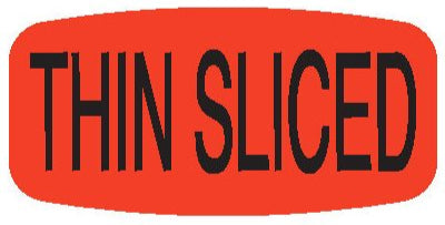 Thin Sliced DayGlo Label