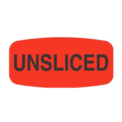 Unsliced DayGlo Label