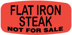 Flat Iron Steak NOT FOR SALE Label