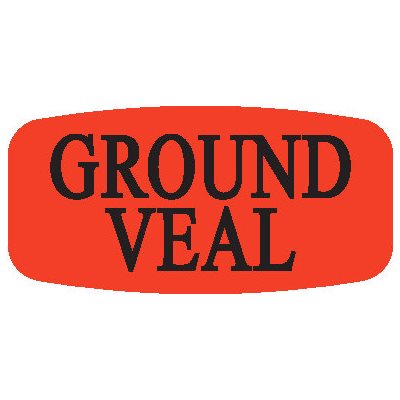 Ground Veal DayGlo Label