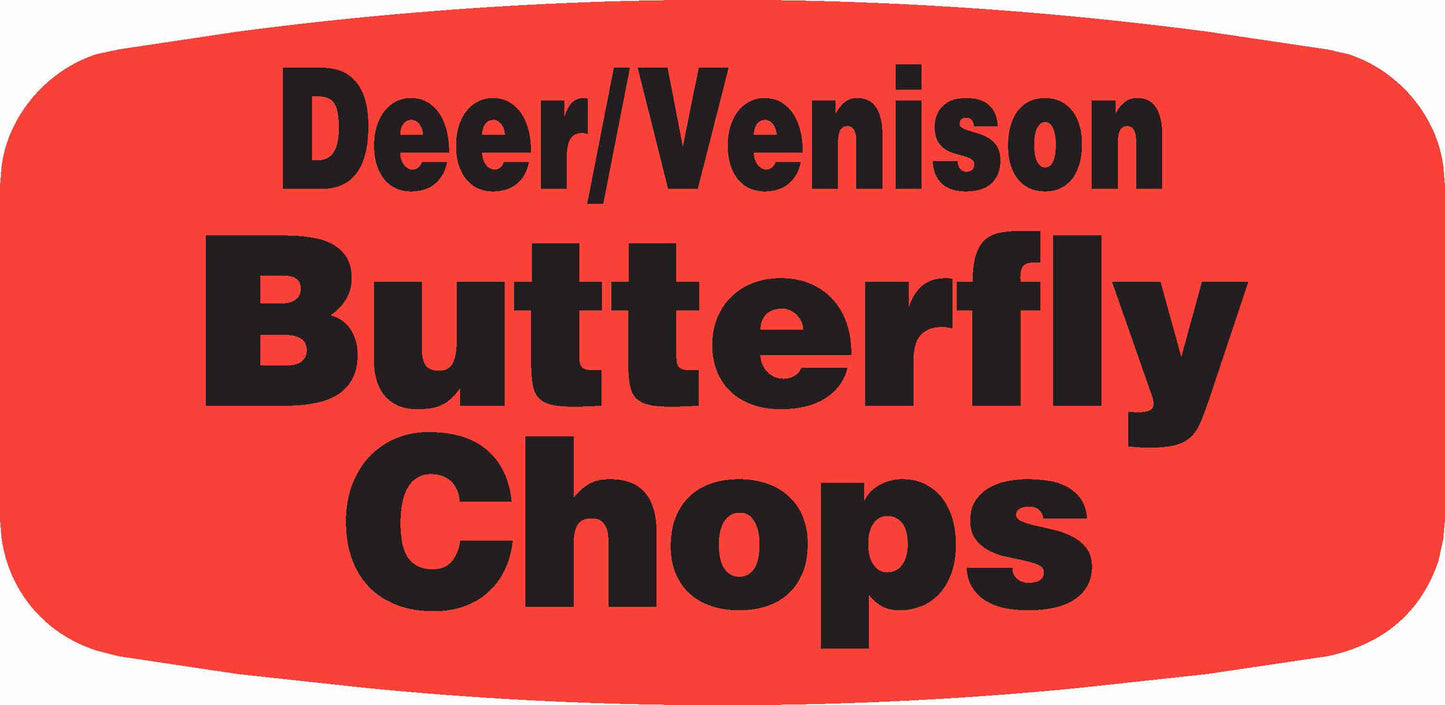 Deer/Venison Butterfly Chops Label