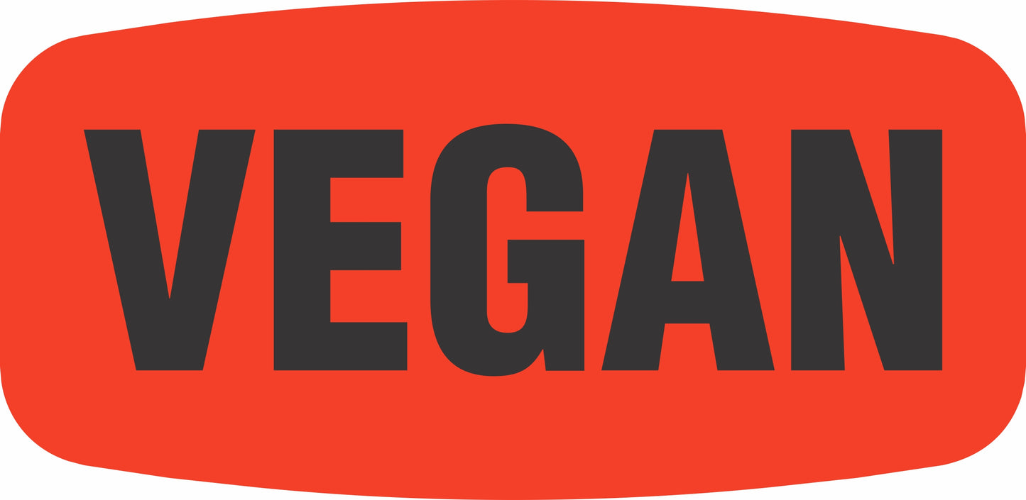 Vegan DayGlo Label