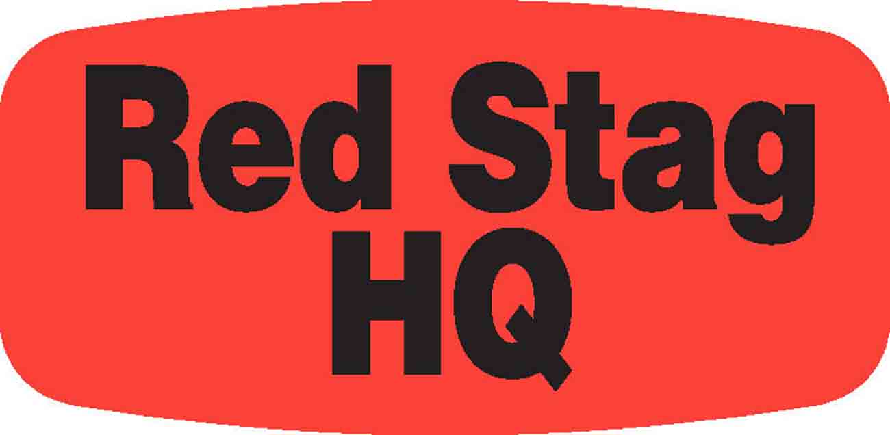 Red Stag HQ DayGlo Label - 10 MIN