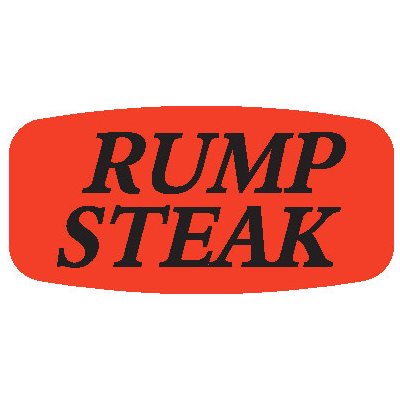 Rump Steak DayGlo Label