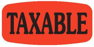 Taxable DayGlo Label