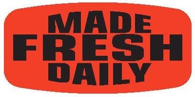 Made Fresh Daily DayGlo Label