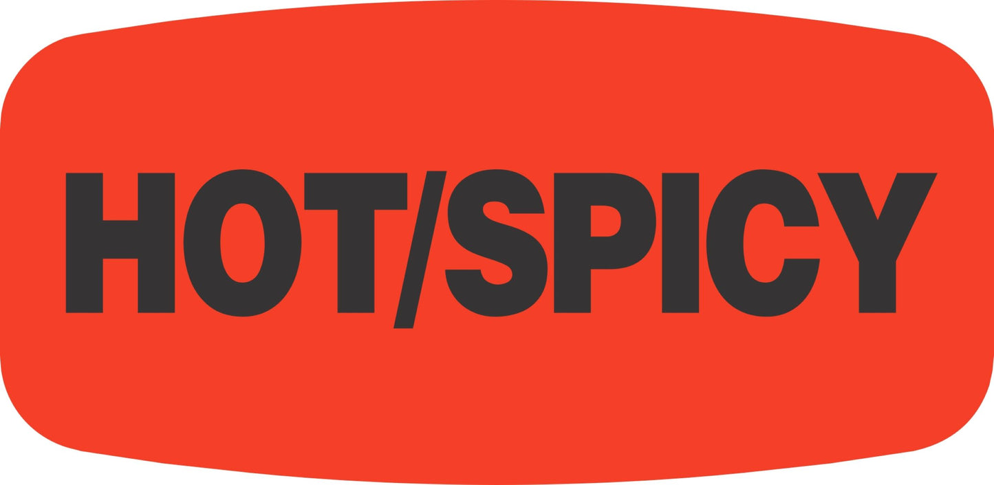 Hot Spicy DayGlo Label