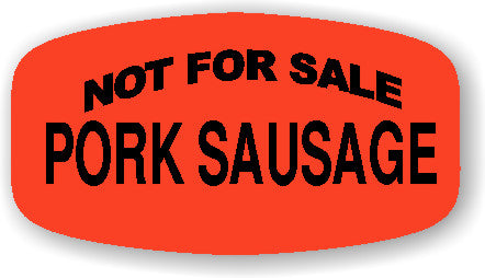 Pork Sausage Not For Sale Labels, Pork Sausage Stickers