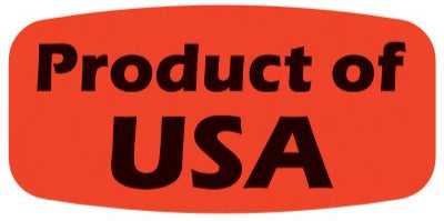 Product of USA Dayglo Label