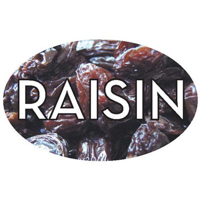 Raisin Flavor Labels, Raisin Flavor Stickers