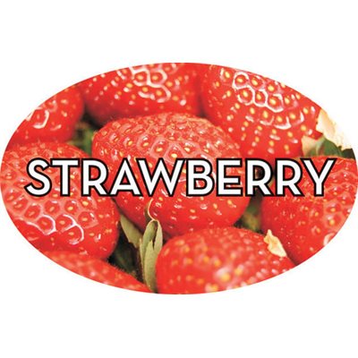 Strawberry Flavor Labels, Strawberry Flavor Stickers