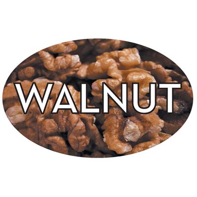 Walnut Flavor Labels, Walnut Flavor Stickers