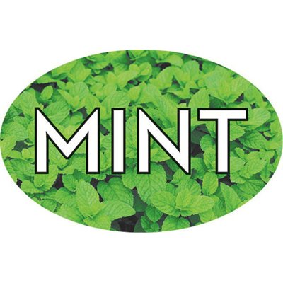 Mint Flavor Labels, Mint Flavor Stickers