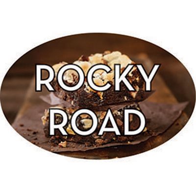 Rocky Road Flavor Label