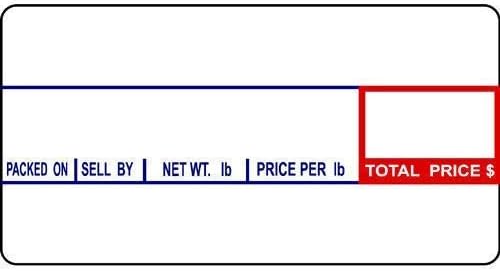 CAS LP-1000 Non-UPC Scale Labels, 58mm x 30mm, LST-8000