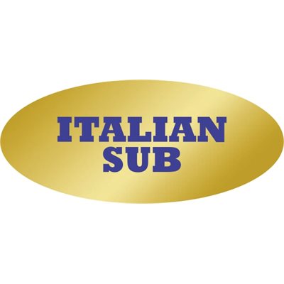 Italian Sub Foil Label