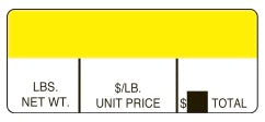 Berkel P500/P502/P522 1.25" x 3" Scale Labels - 2 MIN