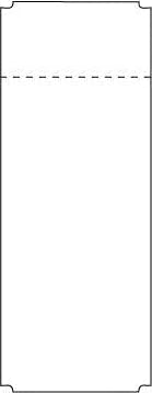 Avery Berkel 49mm x 125mm Blank Scale Label with Perf - UNWIND PERF LAST - 10 MIN