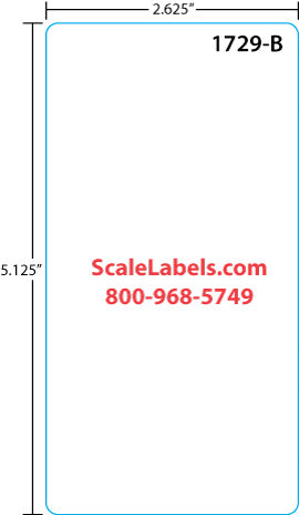 Mettler Toledo 325/8460/UCST ET 5.1" Blank Scale Labels