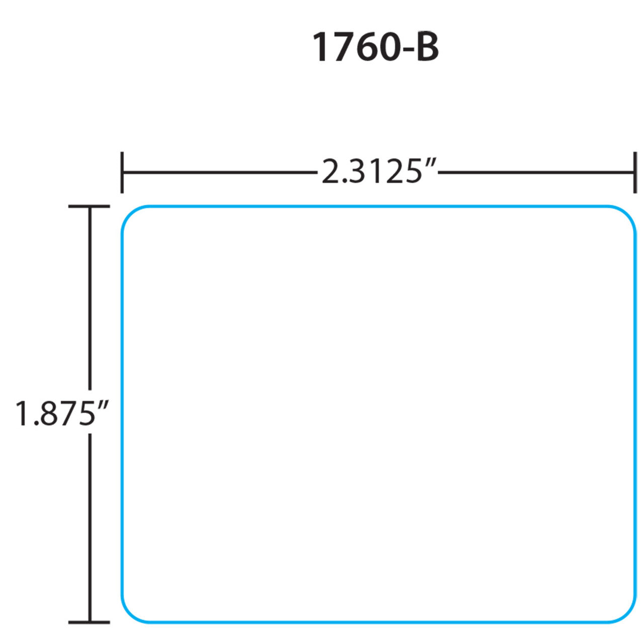 Mettler Toledo 8442 1.9" UPC Blank Scale Labels 1760b