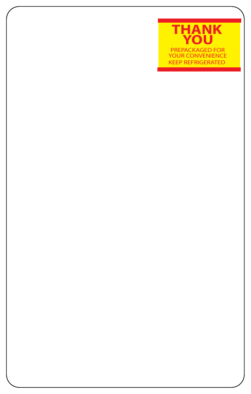 Mettler Toledo 2.3125" x 3.75" Scale Labels