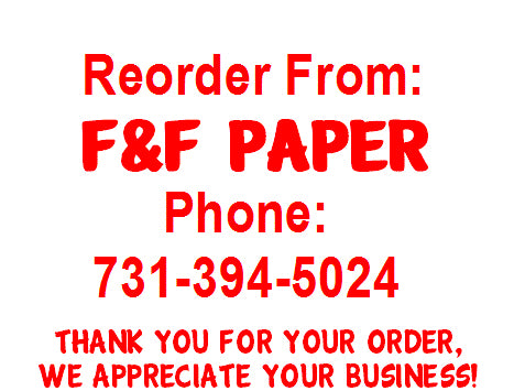 F&F Paper Custom 2.25" x 1.75" Label
