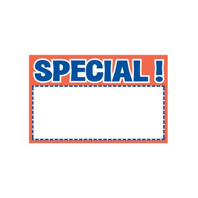 7" x 11" SPECIAL Grocery Store Sign Blanks