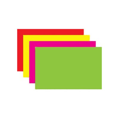 Ultra Glo 11" x 7" Blank Sign Cards - Variety Color Pack