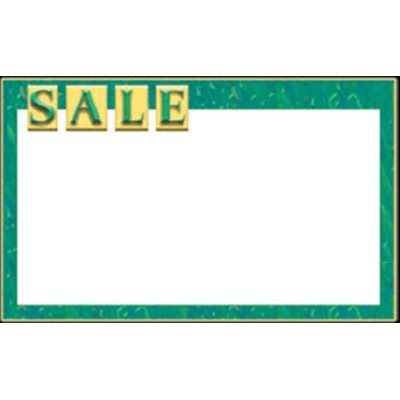 3.5" x 5.5" SALE Grocery Store Sign Blanks 4 Up