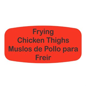 Frying Chicken Thighs / Muslos de Pollo para Freir Label