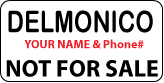 DELMONICO Not For Sale Labels