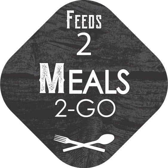 Feeds 2 Meals 2 Go Labels, Feeds 2 Labels