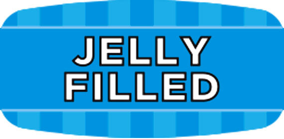 Jelly Filled Flavor Labels, Jelly Filled Stickers