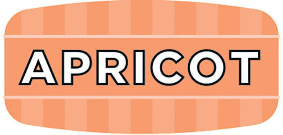 Apricot Flavor Labels, Apricot Flavor Stickers