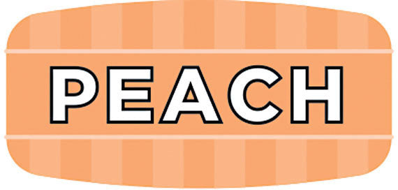 Peach Flavor Label, Peach Flavor Stickers